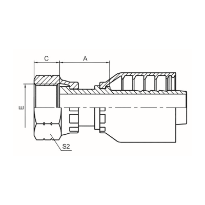 美制ORFS内螺纹平面 ISO 12151-1 SAE J516 24211-RW