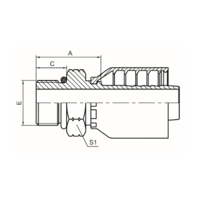 美制SAE外螺纹带O形圈 ISO 11926 SAE J1926 16011-RW